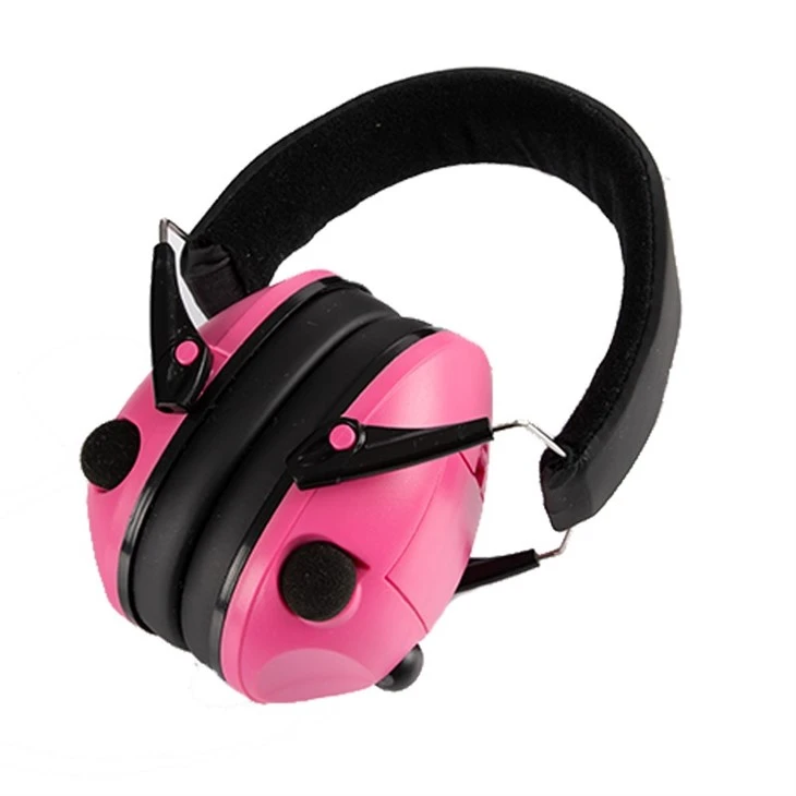 pink electronic ear muffs
